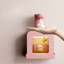 자동손세정기 자동 자동손세정제 디스펜서 펌프통 거품 세제통 손세정기, 옵션24