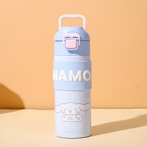산리오 텀블러 마이멜로디 시나모롤 보온병 콜드컵 물통, 400ml, 블루시나모롤