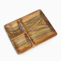 데코하우스 나뭇잎 원목 우드 3절 4절 5절 접시 나눔접시 안주접시 호프집접시 음식점접시 반찬접시 업소접시, 우드사각3절접시