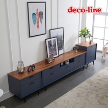 데코라인 코넬 포엠 3000B 거실장 DTH015C, 그레이