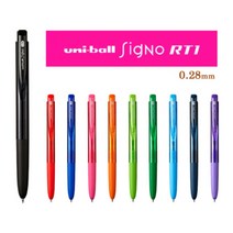 유니 시그노 노크식 볼펜 시그노 노크식 한정판 볼펜 시그노 노크식 리필심 0.28 0.38 mm, 한정판0.38-아쿠아(검정심)