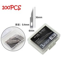 조각칼 목공칼 우드카빙 조각도 세트 공구 도구 조각끌 목공끌 키트 100 pcs 블레이드 스테인레스 스틸 조각 칼 금속 나무 메스 절단 공예, 100pcs NO.3