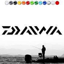 낚시로고스티커 FS005 DAIWA 다이와 조구사마크 태클박스 자동차꾸미기, 1개, 검정XS
