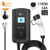 전기차충전기설치 가정용전기차충전기 완속충전기 케이블 EV 충전기 11KW Type2 소켓, 5.11KW 16A 3 Phase - Type2