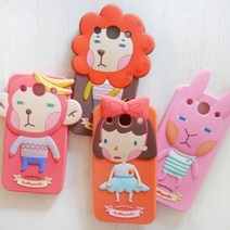 [로마네] 헬로긱스 옵티머스G 프로 말랑말랑 케이스, 도나(토끼)