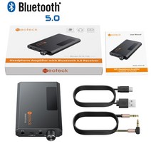 LiNKFOR 휴대용 HiFi 헤드폰 증폭기 16-150Ω with/without Bluetooth 호환 5.0 수신기 3.5mm AUX 오디오, 01 NTK106 Bluetooth