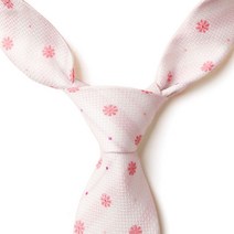 핑크 플라워넥타이 정장 넥타이 직장인 남자 면접용