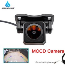 어라운드 카메라 자동차 룸미러 전방 후방 사이드 서라운드 뷰 smartour 180도 1080p 광각 hd auto rear view camera car backup night, 블랙 렌즈