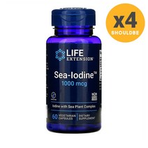 라이프 익스텐션 요오드 아이오딘 Sea Iodine 60캡슐, 4개