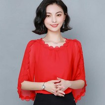 여름 블라우스 티 하늘비즈 A25 U038E436