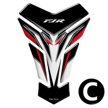 Yamaha FJR1300 ES FJR1300A FJR1300AS 3D 오토바이 탱크 패드 보호대 스티커, 아이보리, 1개