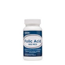 [지엔씨에너지] GNC 엽산 800mcg 100정 건강한 태아 발육 지원