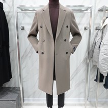 리버클래시 베이지 베이직 캐시미어 SEMIOVER-FIT 더블 코트 LIW21984 -22 F/W