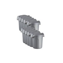 스테판플라스트 사료보관통 8L 실버(2.78kg) X 10개/애견사료통/사료보관/개사료통/강아지사료통/사료보관
