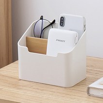거실 테이블 TV 에어컨 리모컨 수납 꽂이 홀더 다용도 우드 책상 정리함, 1개