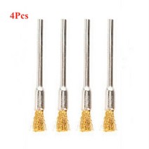용접 용품 스틸 와이어 브러쉬 연마 휠 브러시 도구 미니 버 용접 금속 표면 전처리 연삭 4 개, 02 Copper 5x3mm