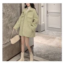 드레스허그 터틀 루즈 램스울 트위드 미디엄 자켓