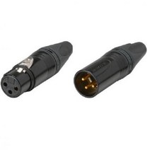 뉴트릭 Neutrik NC3MXX-B Male + Female NC3FXX-B 블랙w/ GOLD XLR 커넥터s 프리미엄!