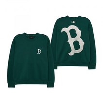 MLB 엠엘비 베이직 블링 메가로고 오버핏 맨투맨 BOS D.Green 3AMTB1034-43GND