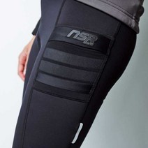 NSR 여성 클럽 로그 방풍 롱 타이즈 겨울 자전거 기모 바지 / 당일발송 + 사은품증정