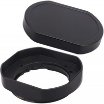 Haoge LH-X35B Metal Square Bayonet Lens Hood for Fujinon XF35mmF2 R WR XF23mmF2 R WR XC 35mm F2 (XC35mmF2) Fuji 35mm, 단일옵션