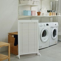 데코지엔 원목 블라인드 파티션 1000 1단 2color / 파티션/가벽/가림막/가벽파티션/칸막이/현관가림막/사무실파티션/공간분리/원목파티션, 화이트