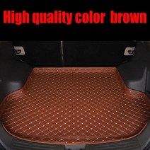 맞춤형 자동차 트렁크 매트 혼다 CRV 어코드 HRV Vezel Crosstour fit City 5D 모든 날씨 카펫 바닥 라이너, 05 brown