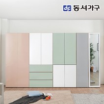 동서가구 네오 알로 유럽풍 양문 원터치 색상 자유선택 반장 거울반장 옷장 이불옷장 3단서랍옷장 택1 NEO622, 6_3단서랍옷장, 화이트