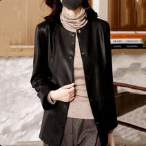 WH-NJP 봄 가죽자켓 여성 빅사이즈 가죽자켓 DMC147
