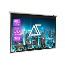 Akia 스크린 CLR 및 ALR 풀업 프로젝터 원격 플로어 라이징 탭 텐션 101인치, Electric Wall/Ceiling Screens