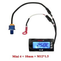 디지털 미니 미터 로프 듀얼 온도 측정기 오일 게이지 오토바이 실린더 전압 시, Meter-10mm-12x1.5
