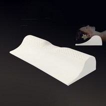 경추 베개 편한 일자목 숙면 거북목 꿀잠 기능성 코골이, 파우더로즈