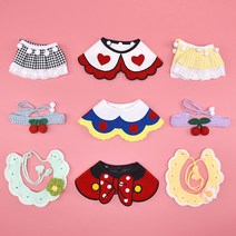크림펫 강아지 케이프 고양이 넥카라 스카프 50종 반다나 빕, 강아지 브로치_ 핑크, 1개