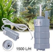 실내분수 인공폭포 호텔장식수중 펌프 DC 12V 펌프 DC24V 워터 펌프 어항 변경 캐러밴 캠핑 정원 600LH, 02 12V 600LH