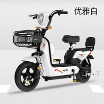 전기자전거 전동자전거 Yadea 2022 새로운 리튬 접이식, 48v, 20아, 3c 새로운 국가 표준 - 우아한 흰색 - 12a
