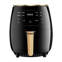 기름 없는 전기 에어 프라이어 110v 220v 4.5ltouch screen multifunction 건강 딥 프라이 오븐 토스터 뜨거운 에어 프라이어 오일 프리, 220v 블랙, 영국