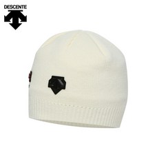 데상트 Descente공용 스키 패치 아크릴 숏 비니 SM423SKCN1_IVO, FREE, IVO