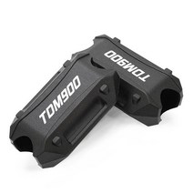 야마하 오토바이 25mm 크래시 바 범퍼 엔진 가드 블록 보호 커버 YZF R3 R6 RD250 RD400 TDM850 TDM900, 19 A black TDM900
