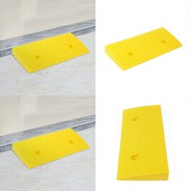 계단 문턱 휠체어 진입판50X22X5CM 옐로우 장애인경사로 안전용품, 1개