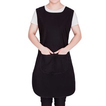 루시피 주머니 염색 앞치마 생활방수 버클 (블랙), 1개