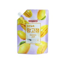 저온농축 과일잼 사과 딸기 망고 블루베리 잼 시럽 콩포트 와플잼 1kg, 저온농축 망고잼 1kg