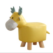 원목 거실 현관 애니멀 스툴 현관 가정용 스툴, 진그린미록