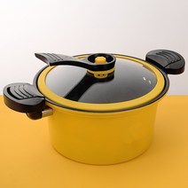 망홍 마이크로 압력 냄비 6 L 가정용 가스 전자레인지 공통 압력 냄비 마이크로 압력 냄비 저압 냄비 공장 직공 24, 3.5L(노란색) 3-5명에게 적합