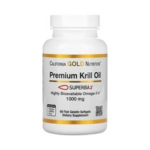 CGN 프리미엄 크릴오일 슈퍼바 DHA1000mg 60정 피쉬젤라틴 2병 3병, 1병, 기본