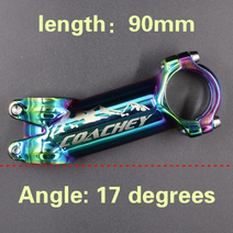 자전거핸들높이조절 롱타입 조절식 익스텐더 핸들높이 연장마운트 mtb 다채로운 줄기 합금 산악 도로 자전거 줄기 617도 60708090mm 80mm 스티어 31.8mm 자전거, 17 각도 90