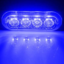 위험 경고등 화물차 비상등 삼각대 4LED 자동차 스트로브 경고등 그릴 깜박이 고장 비상 조명 12v 트럭 트, 06 blue