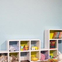 거실책꽂이 코너책장 서재장 더크린 DIY 스네이크 틈새 공간분리 수납함, 그린