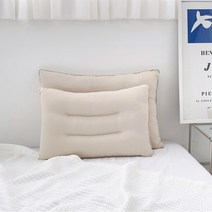 마롤로뜨 빨아쓰는베개 목베개 숙면 낮은 베개, 빨아쓰는베개_베이지