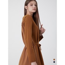 올리비아로렌 신상품 카라넥 우븐패치 원피스 VOBOAYF8121