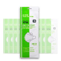 KF94 원파인데이 숨마스크 황사 미세먼지 마스크 대형 흰색 10개